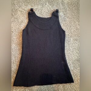 Hand Woven Black Sleeveless Top